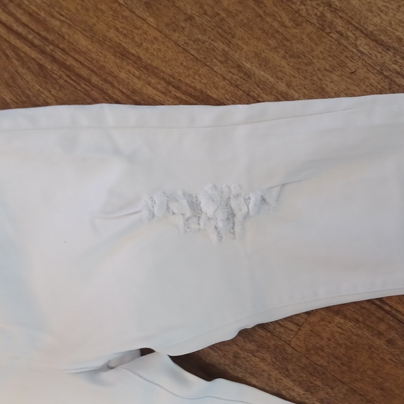 New! With tags Ling's Fashion white Jeans capris size 15/16 - Picture 5 of 11